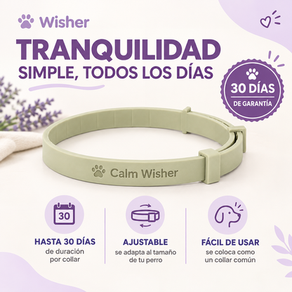 Calm Wisher | Collar Calmante para Perros Con Feromonas