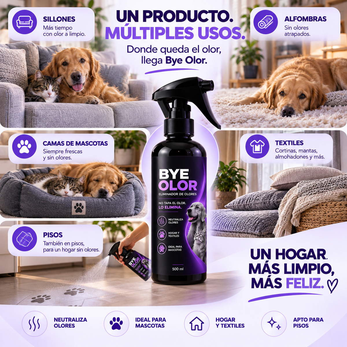 Wisher Bye Olor - Eliminador De Olores